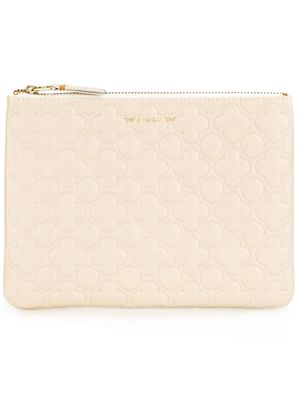 Comme Des Garçons Wallet pochette zippée - Blanc