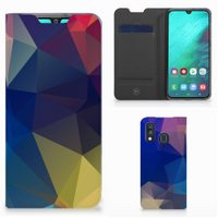 Samsung Galaxy A40 Stand Case Polygon Dark