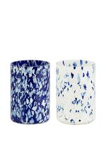 Stories of Italy lot de deux verres Macchia Murano - Bleu - thumbnail