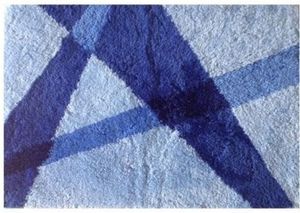 Wicotex badmat 60x90 cm. acryl blauw