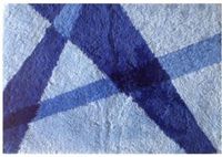 Wicotex badmat 60x90 cm. acryl blauw