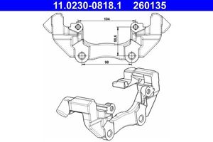 Houder, remklauw 11023008181