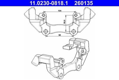 Houder, remklauw 11023008181