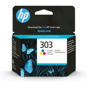 HP 303 Tri-color Original 4ml 165pagina's Cyaan, Geel inktcartridge