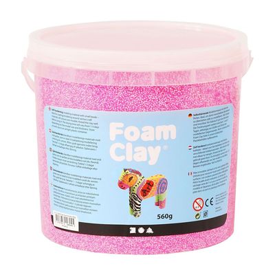 Foam Clay - neon roze, 560gr.