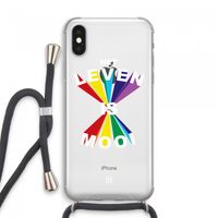 Het Leven Is Mooi: iPhone XS Max Transparant Hoesje met koord
