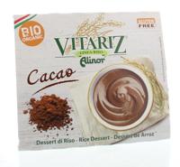 Vitariz Rice dessert chocolade 4x 100 gram bio Vitariz Rice dessert chocolade 4x 100 gram bio