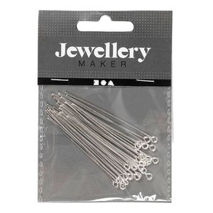 Creativ Company Kettelstiften verzilverd 50 mm, 30st.