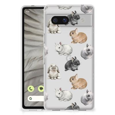 TPU Hoesje voor Google Pixel 7A Konijntjes TPU Hoesje voor Google Pixel 7A Konijntjes