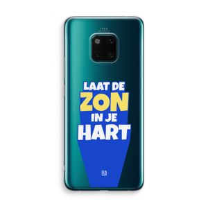 Laat de zon in je hart: Huawei Mate 20 Pro Transparant Hoesje