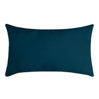 Stof Textile sierkussen Nelson - petrol blauw - 30 x 50 cm - bank kussens - polyester Stof Textile sierkussen Nelson - petrol blauw - 30 x 50 cm - bank kussens - polyester