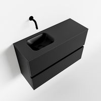 Toiletmeubel Mondiaz Ada | 80 cm | Meubelkleur Urban | Lex wastafel Urban Links | Zonder kraangat