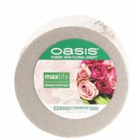 Top Art Steekschuim/oase - droog - Rond - grijs - D14 x H7 cm - voor bloemen - bloemstukken