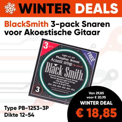BlackSmith PB-1253-3P Snaren voor Akoestische Gitaar (12-54) 3-Pack (incl. 2x Gratis .012 Snaar)