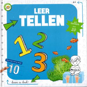 Leer tellen tot 20- tellen- cijfers - ik leer cijfers - oefenen - oefenboek