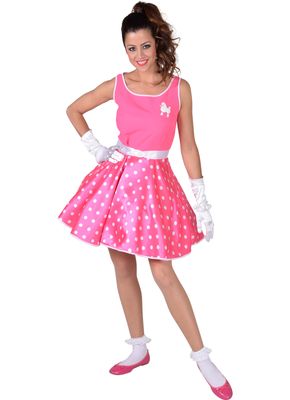Rock roll jurk pink