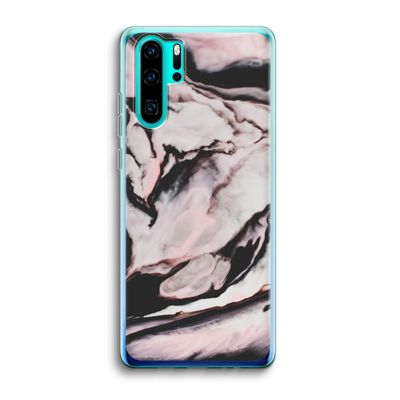 Roze stroom: Huawei P30 Pro Transparant Hoesje