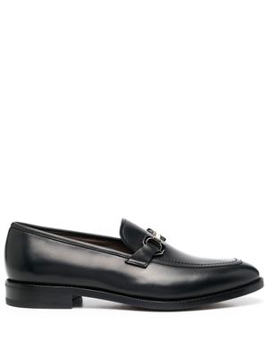Ferragamo mocassins à boucle Gancini - Noir