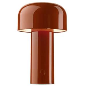 Flos Bellhop tafellamp LED oplaadbaar baksteenrood