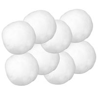 8x Witte sneeuwballen 6 cm   -