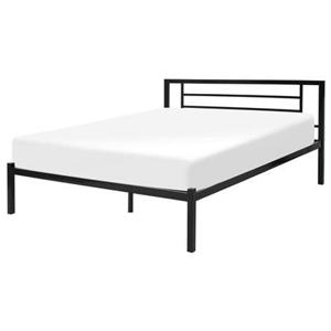 Beliani - CUSSET - Tweepersoonsbed - Zwart - 140 x 200 cm - Metaal