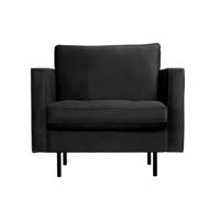 BePureHome Rodeo Classic Fauteuil - Velvet - Antraciet