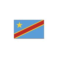 Gevelvlag/vlaggenmast vlag Congo 90 x 150 cm   -