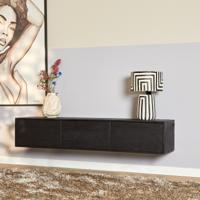 Zwevend tv meubel Vision Black | 160 cm STF-2805 - thumbnail