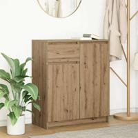 Dressoir lade 71x35x84 cm spaanplaat artisanaal eikenkleurig