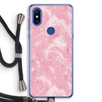 Abstract Painting Pink: Xiaomi Mi Mix 3 Transparant Hoesje met koord