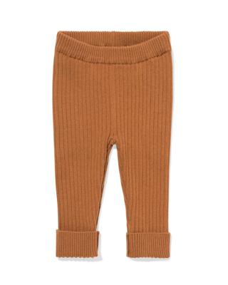 HEMA Newborn legging rib bruin (bruin)
