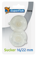 Superfish Zuigerset 16/22mm - Set van 2 Elastische Vijver Slangzuignappen - Krachtige Bevestiging