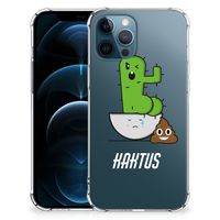 iPhone 12 | 12 Pro Stevig Bumper Hoesje Cactus Poo - thumbnail