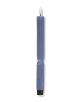 HEMA Led Huishoudkaars ⌀2.3x29cm Ribbel Blauw (blauw)