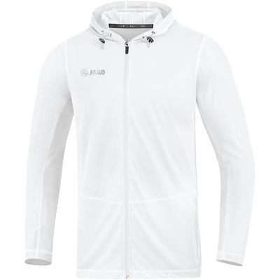 JAKO 6875 Jas Met Kap Run 2.0 Kids - Wit - 140