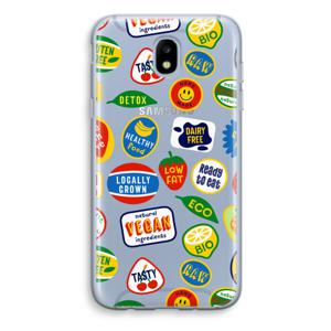 Fruitsticker: Samsung Galaxy J5 (2017) Transparant Hoesje