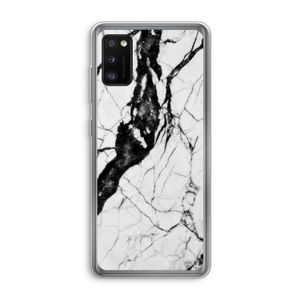 Witte marmer 2: Samsung Galaxy A41 Transparant Hoesje