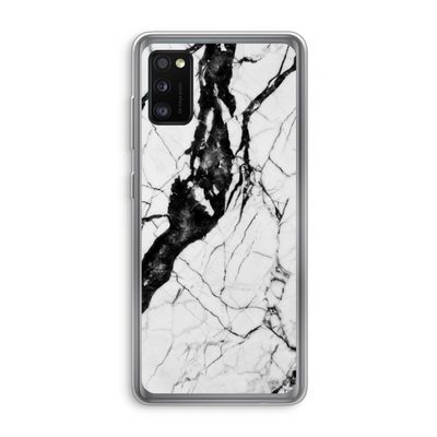 Witte marmer 2: Samsung Galaxy A41 Transparant Hoesje