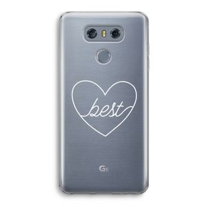 Best heart pastel: LG G6 Transparant Hoesje