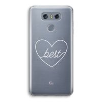 Best heart pastel: LG G6 Transparant Hoesje