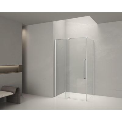 Aqua Vista Taviano Cuadra Zijwand - 70x200cm - incl. montageset - chroom SW1209636/SW1209690