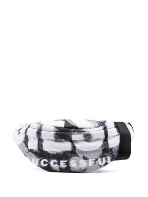 Diesel sac banane Rave à logo imprimé - Gris