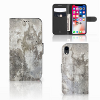 Apple iPhone Xr Bookcase Beton Print