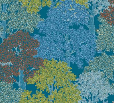 Architects Paper Floral Impression - Blauw - Bloemrijk - 377531