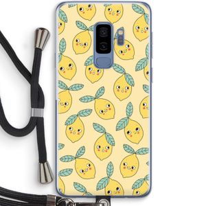 Citroenen: Samsung Galaxy S9 Plus Transparant Hoesje met koord