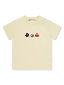 Moncler Enfant t-shirt à logo imprimé - Jaune