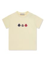 Moncler Enfant t-shirt à logo imprimé - Jaune