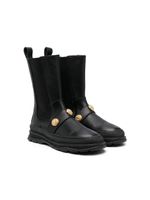 Balmain Kids bottines en cuir à clous - Noir - thumbnail