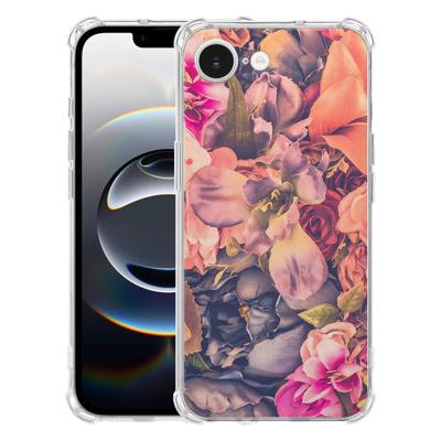 Apple iPhone 16e Hoesje - Bosje Bloemen TPU Antishock