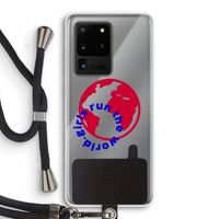 Run The World: Samsung Galaxy S20 Ultra Transparant Hoesje met koord